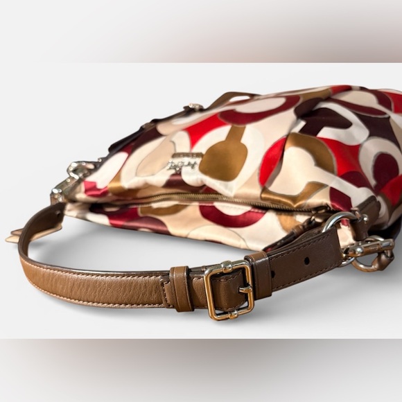 COACH Madison Graphic Op Art Metallic Isabelle Bag - Picture 7 of 9